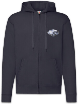Diamond II Zipper Hoodie Diamant Diamanten Juwel Juwelen Reflektor Kristall