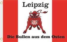 Fahne Flagge Leipzig Die Bullen aus dem Osten Hissflagge 90 x 150 cm