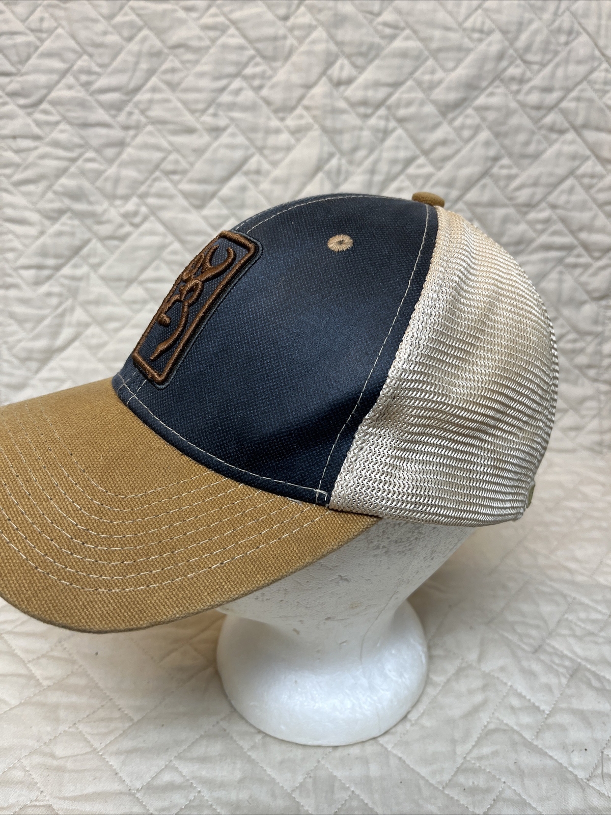 Browning Patch Mesh Trucker Hat Snapback Cap Duck… - image 6