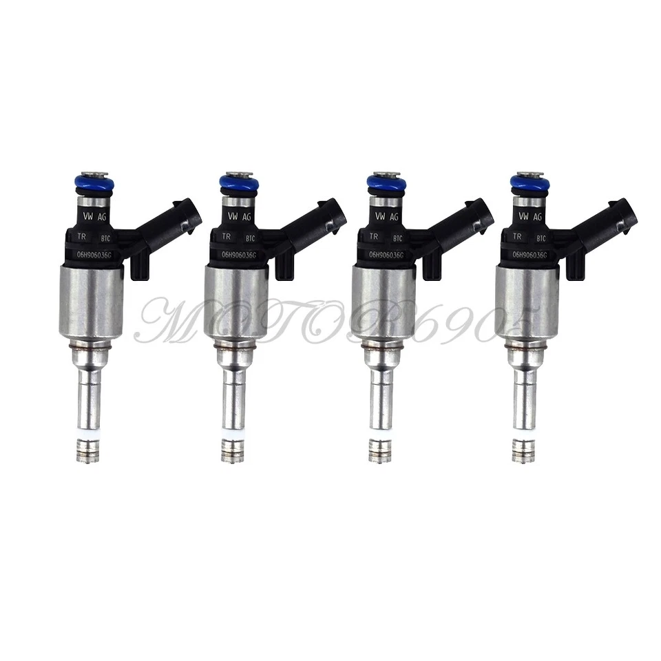 Inyectores de combustible 4 piezas OEM BOSCH 06H906036G para Audi A4 TT VW Jetta Golf CCTA 2.0T Foto 3 de 4