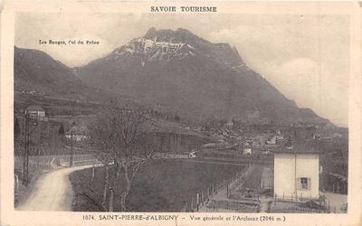 Carte Postale Ancienne Savoie – Saint-Pierre-d'Albigny, La Place (Arcluzaz) – Années 1900