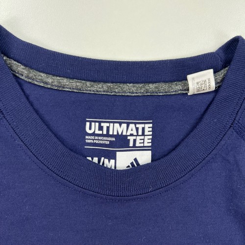 Adidas Nashville Predators Shirt Adult Medium Navy Blue Crew Neck Lightweight - Picture 3 of 7
