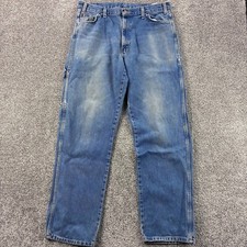 Vintage Y2K Dickies Carpenter Jeans Mens 36x34 Light Wash Denim Baggy Relaxed