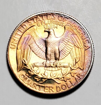 TONED 1989 S WASHINGTON QUARTER PROOF UNC #C6039