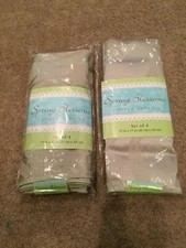 Brand New Sage Cotton Blend Damask Napkins (Set of 4)