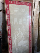 Huge Framed Rolltuch Linen Tapestry 1920's  190CM X 80CM