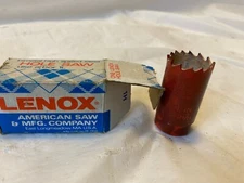 Lenox American 1L 1" Tooth High Speed Steel Bi-Metal Hole Saw drill bit USA 