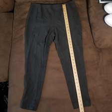 J JILL PONTE LEGGINGS CHARCOAL GRAY LARGE 32x24