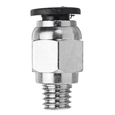 2 X Push In Fitting für z.b 4mm Teflonschlauch beim 3D Drucker mit M6 Gewinde