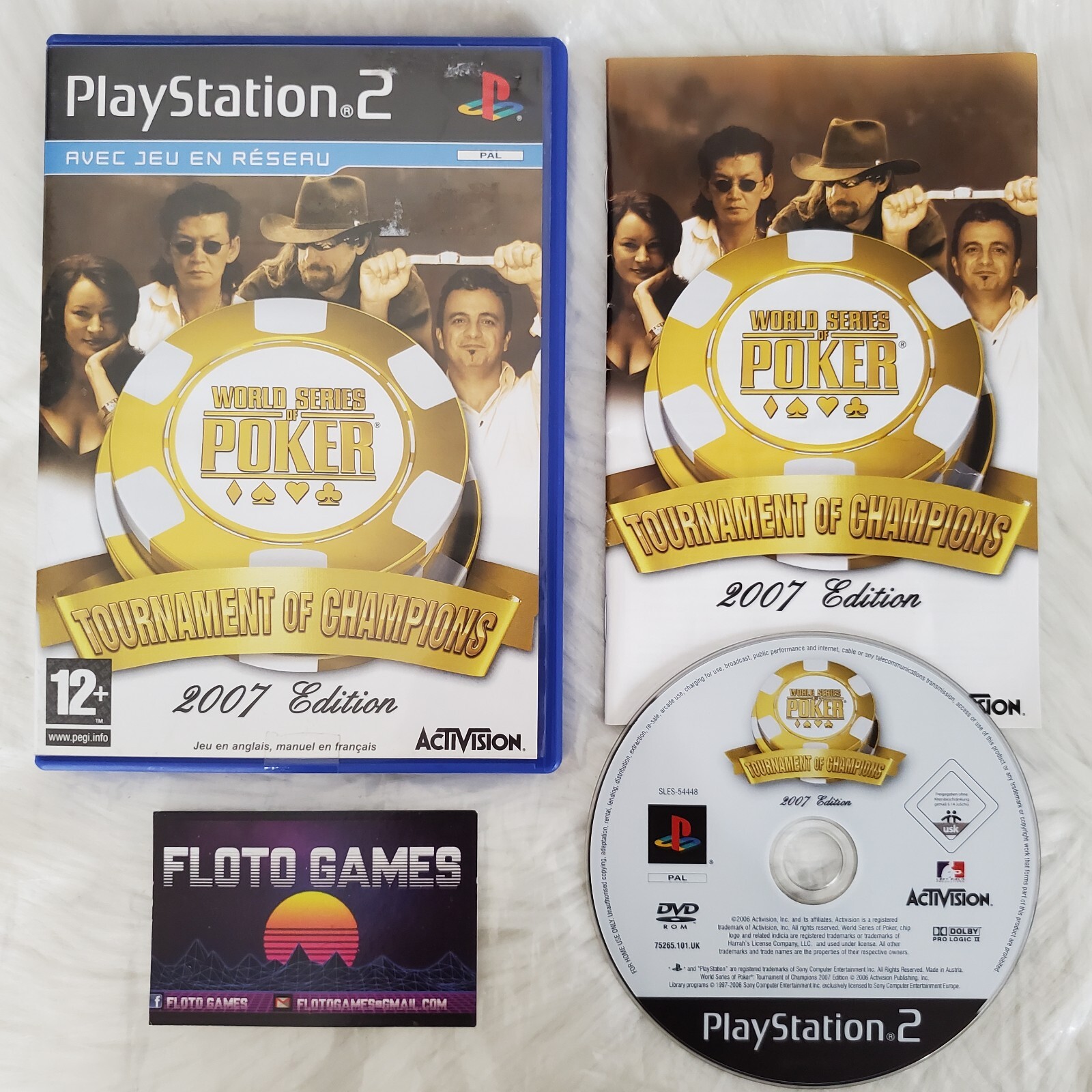 Jeu World Series Of Poker 2007 Edition pour PS2 Complet CIB PAL FR - Floto Games