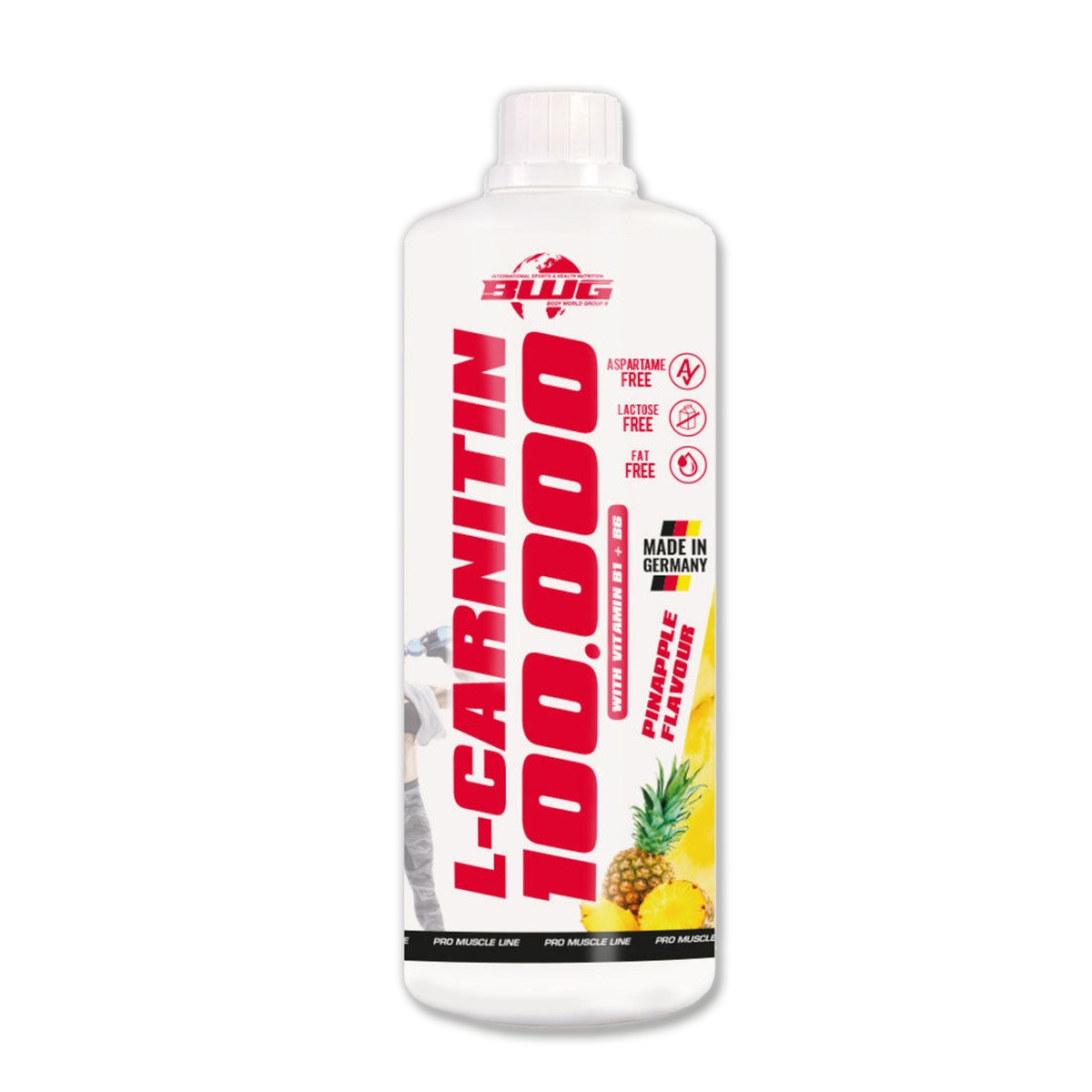 BWG L-Carnitin Liquid , L-Carnitine 1 Liter Flasche, (rote Flasche)