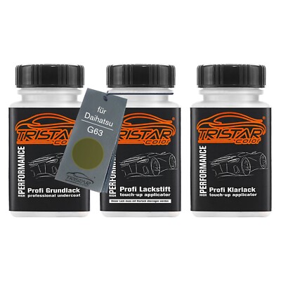 Autolack Lackstift Set für Daihatsu G63 Khakime Perl Grund Basis Klarlack