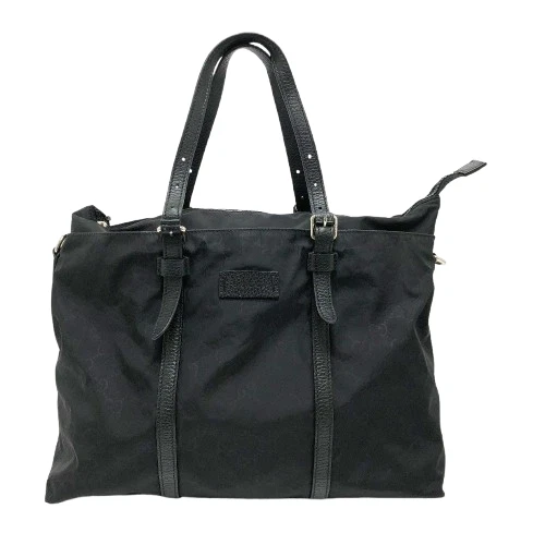 Gucci GG Supreme sac fourre tout 2 voies sac à bandoulière nylon cuir noir 510332