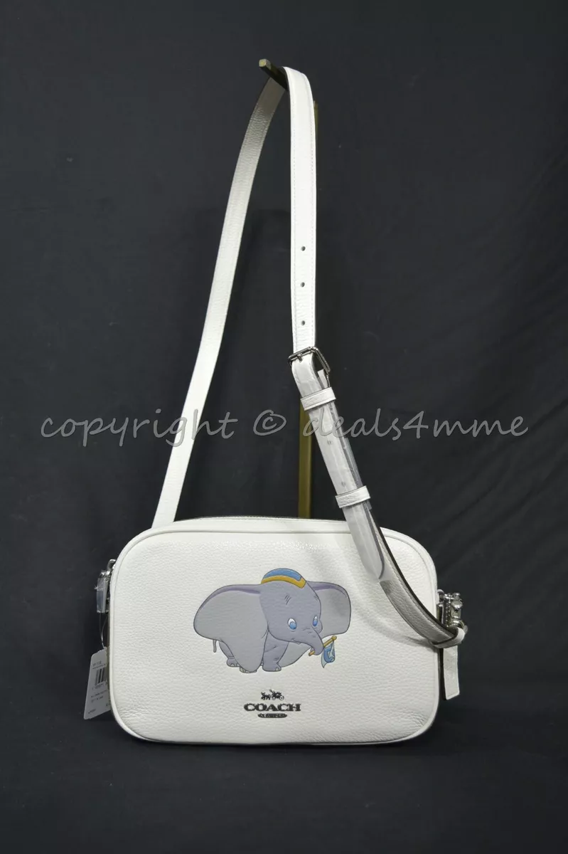 Coach Disney X Coach 91118 Jes Crossbody In Signature Canvas With Dumbo in  Chalk