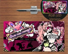 RGB LED Large Mouse Pad Zenless Zone Zero ZZZ Nicole Demara Gaming Mat Mousepad