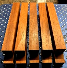 TEN (10) EXOTIC PADAUK PEN BLANKS LATHE TURNING LUMBER WOOD S4S 6" X 3/4" X 3/4"