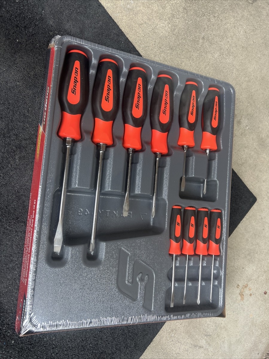 For Snap On Sgdx6040bo 10 Pc Soft Grip Screwdriver Set Orange | eBay