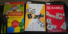 Lot of 3 Bendon Puzzle And Activity Books-BOGGLE/SCRABBLE/SMARTER THAN 5th GRADE