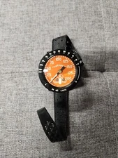 DEFECTIVE Vintage Calypso Aqua Lung US Divers WristWorn Orange Face Dept G3D