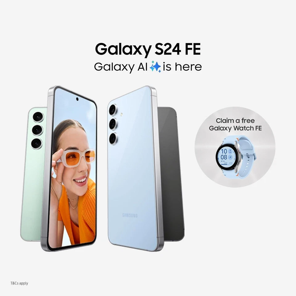 Samsung Galaxy S24 FE 5G - 128GB - 8GB RAM - AI Mobile Phone - Mint Green - Image 2 of 4