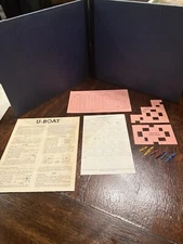 VTG 1959 Avalon Hill WWII U-Boat 1st, Metal Ships Board Game As Seen In Pictures