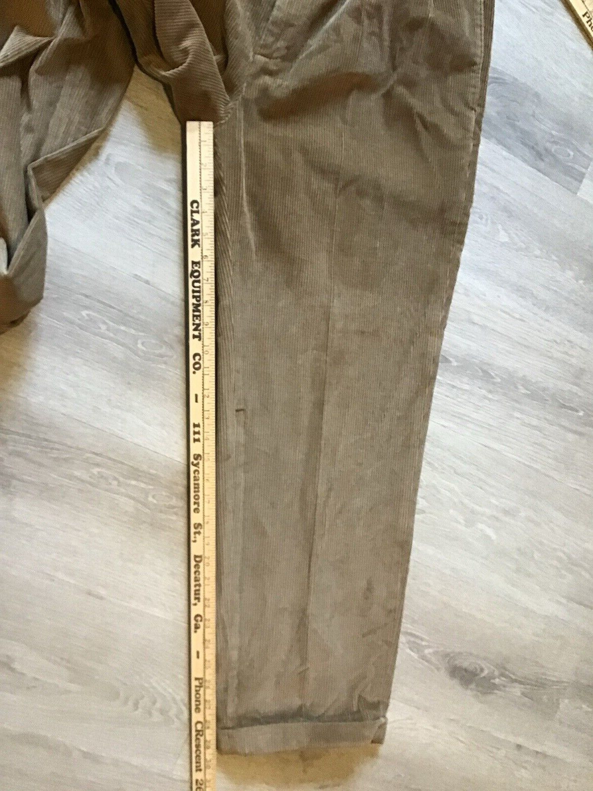 Brooks Brothers Pants Mens 36x30 Brown Elliot Corduroy Trousers Cuffed Pleated thumbnail 4