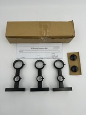 Williams Sonoma Double Curtain Barral Standard Bracket Assembly Hardware Black