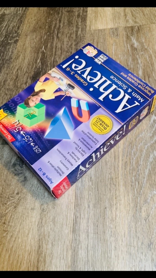 ¡Logra! Matemáticas y Ciencias Edades 8-12 Grados 3-6 The Learning Company GANAR MAC CD NUEVO EN CAJA Foto 4 de 4