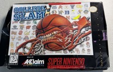 College Slam (Super Nintendo Entertainment System SNES) Complete. See Pics!