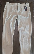 NWT 138 RLX Ralph Lauren Men  s Beige Tapered Nylon Golf Pants Men's Size 36x32