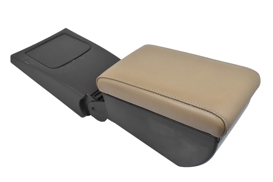 Saab 9-3 93 1999-2002 consola central cuero beige reposabrazos tapa cubierta OEM Foto 3 de 4