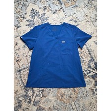 FIGS Size Large Light Blue Healthcare Medical Dental Utility Catarina Scrub Top
