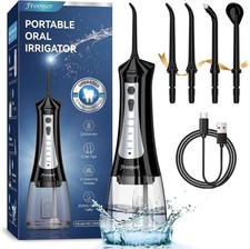 Froomer Water Flosser  Water Dental Forsser for Teeth Clean, 5Modes 4 Jet Tips,