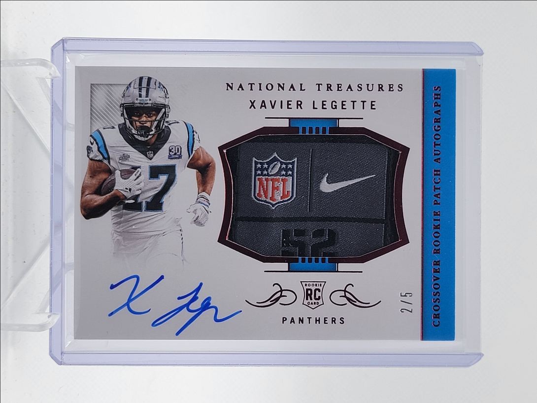 Xavier Legette Panini National Treasures Rookie Laundry Tag Signatures 1/1 #XLE Base