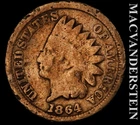 1864 CN Indian Head Cent - Scarce  Semi-key  Better Date  No Reserve  #K1044