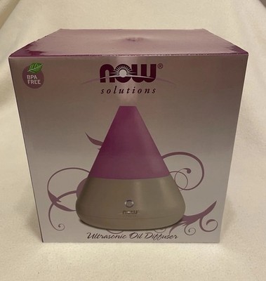 New In Box Now Solutions Ultrasonic Oil Diffuser Set Cone Changes Colors