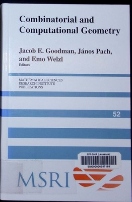 Combinatorial and computational geometry ed.. Mathematical Sciences Research Ins