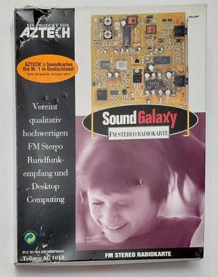 Aztech Sound Galaxy FM Stereo ISA Radiokarte (I38-MMFM601, retro, 1994, OVP)