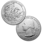 2017-P ATB 5 Oz .999 Silver Burnished George Rogers Clark Natl Park IN COA OGP