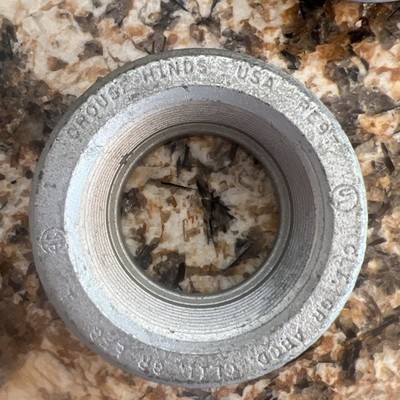 Crouse-Hinds RE97 Reducing Bushing 3-1/2'' to 2-1/2'' NPT Conduit