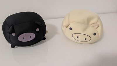 Monokuro Boo Plüschtiere Set - San-X Schweinchen Kawaii Y2K (12cm)