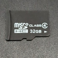 Micro SD Card 32GB SDHC Class 4 - Formatted Unbranded