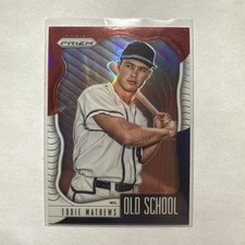 2021 Panini Prizm - Old School Eddie Mathews #OS-4 Red White & Blue Prizm