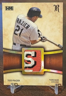 2016 Hits Memorabilia Royalty /3 Todd Frazier (Letter ''S'')