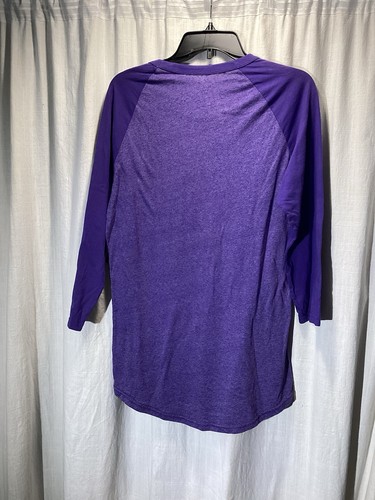 Colorado Rockies Majestic Threads Women’s Baseball Tee - Purple NWT - Picture 2 of 5