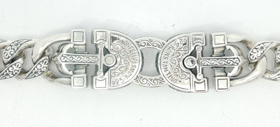 Konstantino Sterling Silver Large Link Anchor Bracelet BKJ367-131 New 109.9 gram - Image 2 of 4