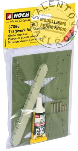 Noch 67066 - H0 1:87 - pilone metallico per ponte ferroviario in laser cut kit | Condition: Nuovo