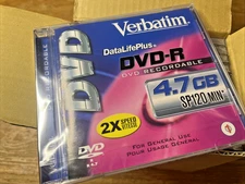 Verbatim DVD-R Recordable Video Discs Sealed Jewel Cases 120 Min 4.7GB Lot of 10