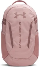 Under Armour UA Hustle 6.0 Unisex OSFM 16" Laptop Backpack, Pink/Maroon Mist