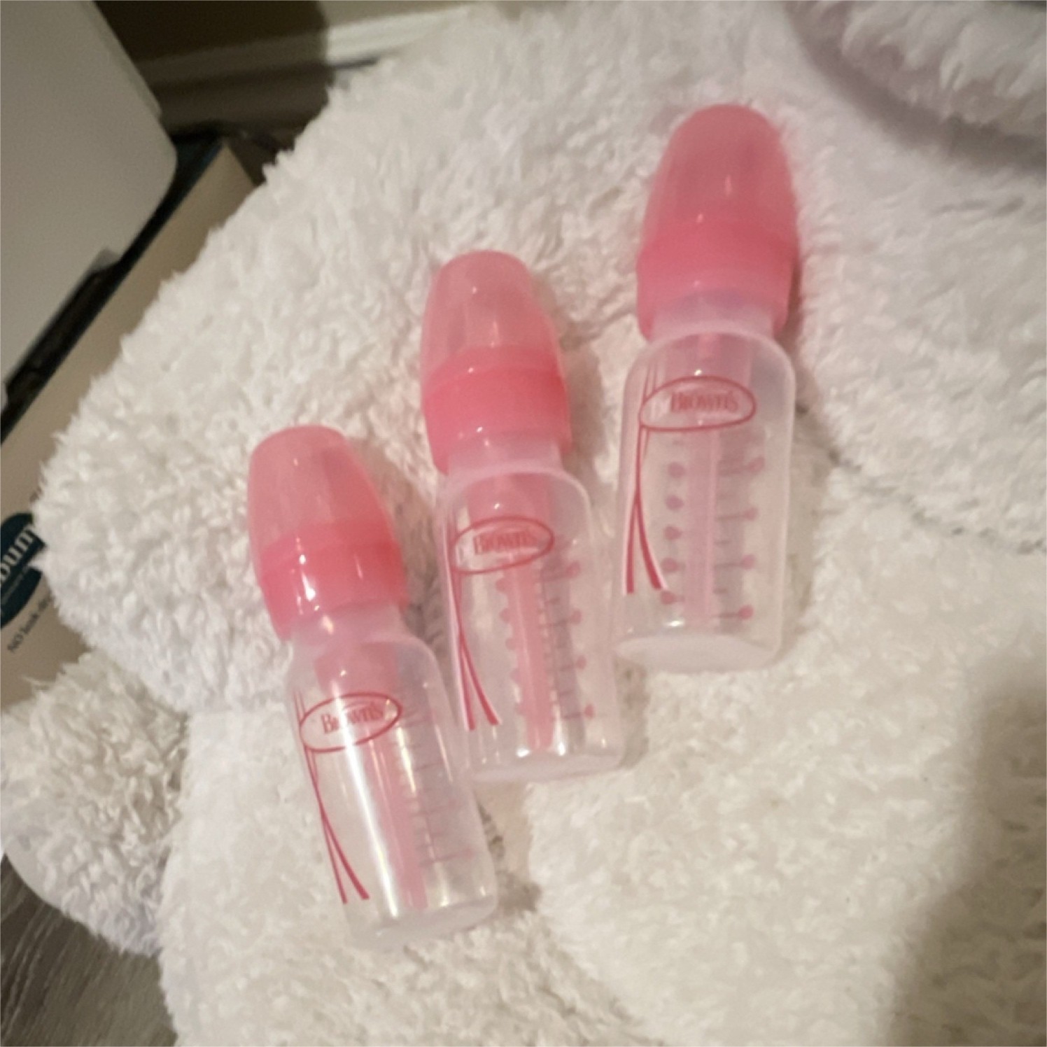 Dr. Brown&rsquo;s Baby Bottle Set 3 Pack Clear & Pink BPA-Free P